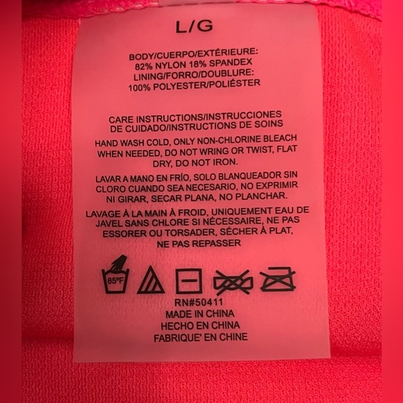 CYN & Luca High Waist Bikini Bottom Ombré on the right hip SZ L Hot Pink NWT - Picture 6 of 13